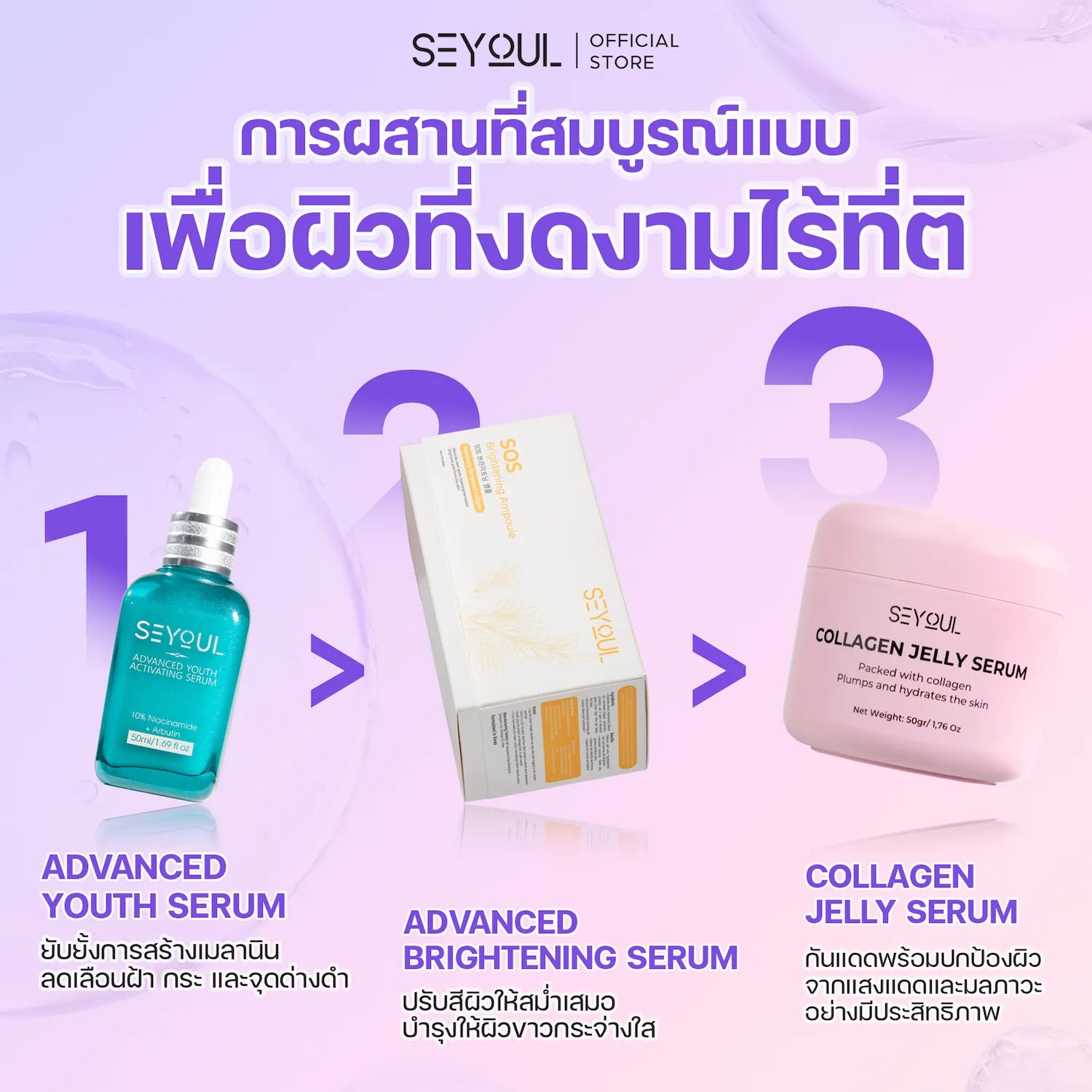 Seyoul Set ทริปเปิลเซรั่มบำรุงผิวระดับสูง