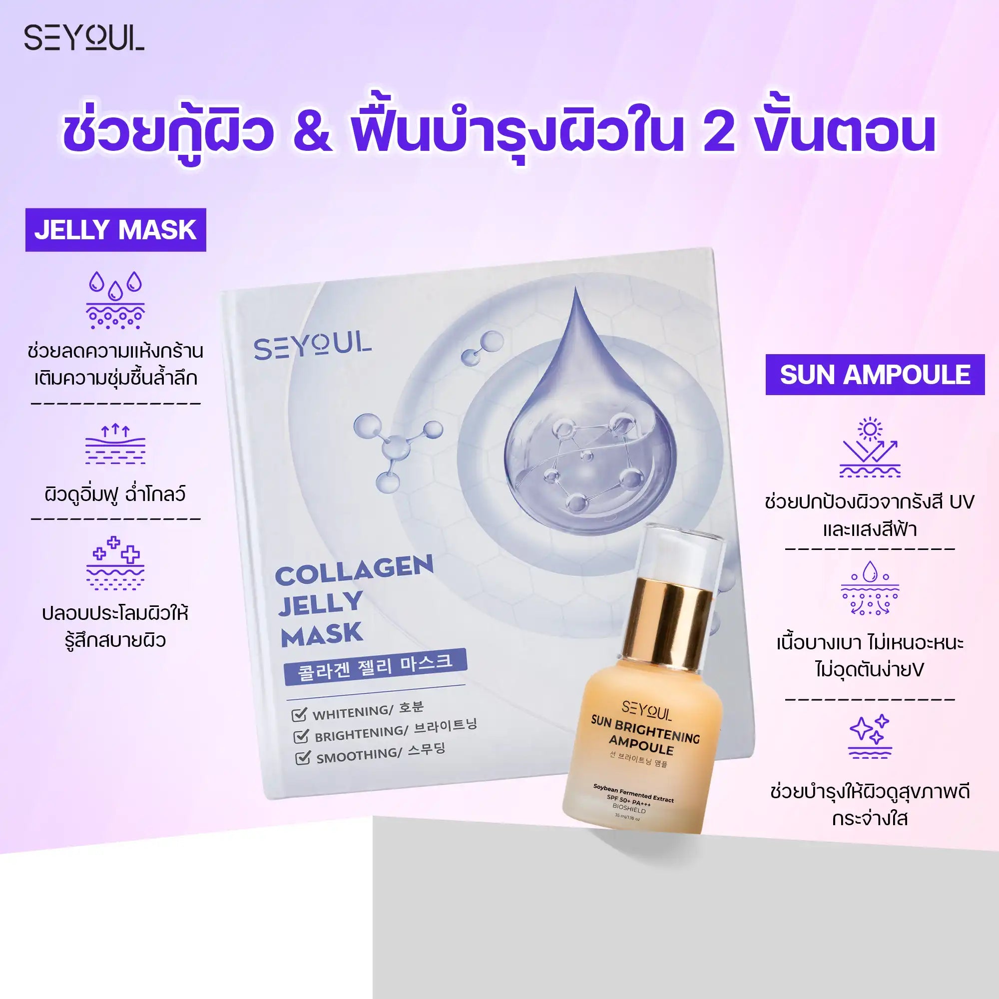 Seyoul Set กันแดด & เติมความชุ่มชื้น